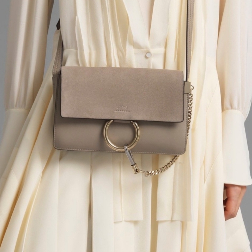 Chloe Taupe Crossbody Bag